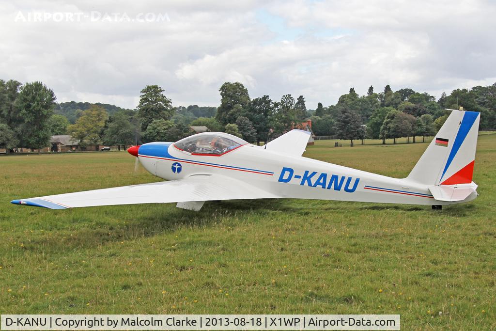 D-KANU, Schleicher ASK-16 C/N 16023, Schleicher ASK-16 at The De Havilland Moth Club's 28th International Moth Rally at Woburn Abbey. August 2013.