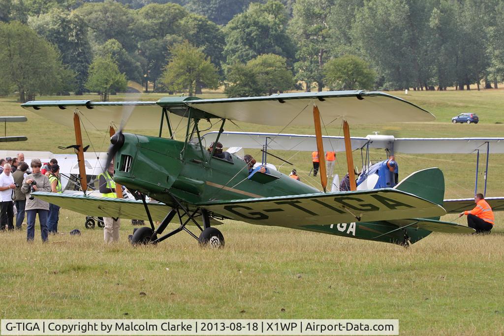 G-TIGA, 1955 De Havilland DH-82A Tiger Moth II C/N 83547, De Havilland DH-82a Tiger Moth II at The De Havilland Moth Club's 28th International Moth Rally at Woburn Abbey. August 2013.