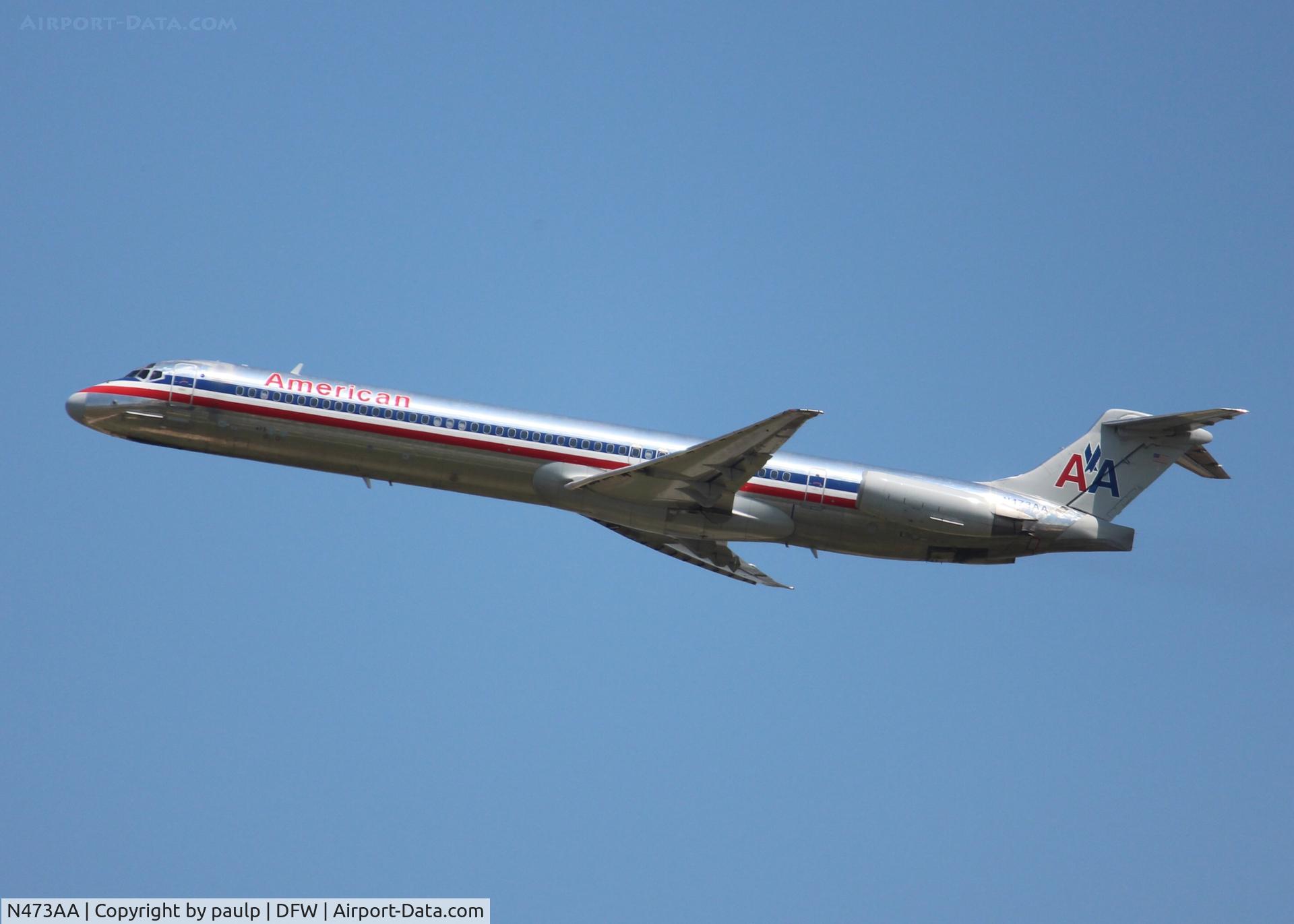 N473AA, 1988 McDonnell Douglas MD-82 (DC-9-82) C/N 49648, At DFW.