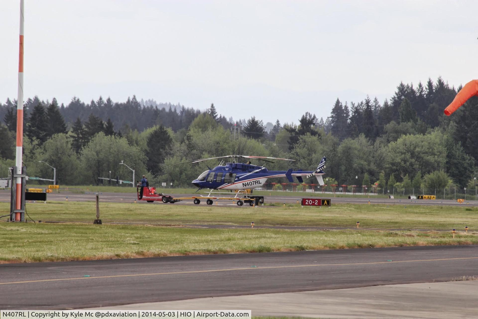 N407RL, Bell 407 C/N 53513, At hio