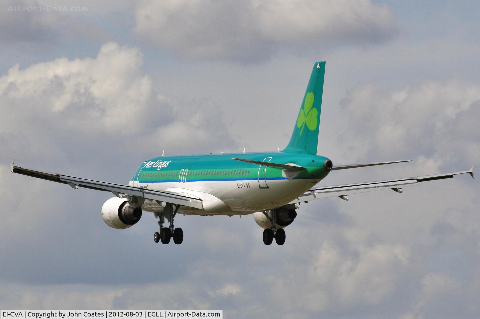 EI-CVA, 2000 Airbus A320-214 C/N 1242, Arrives 27R