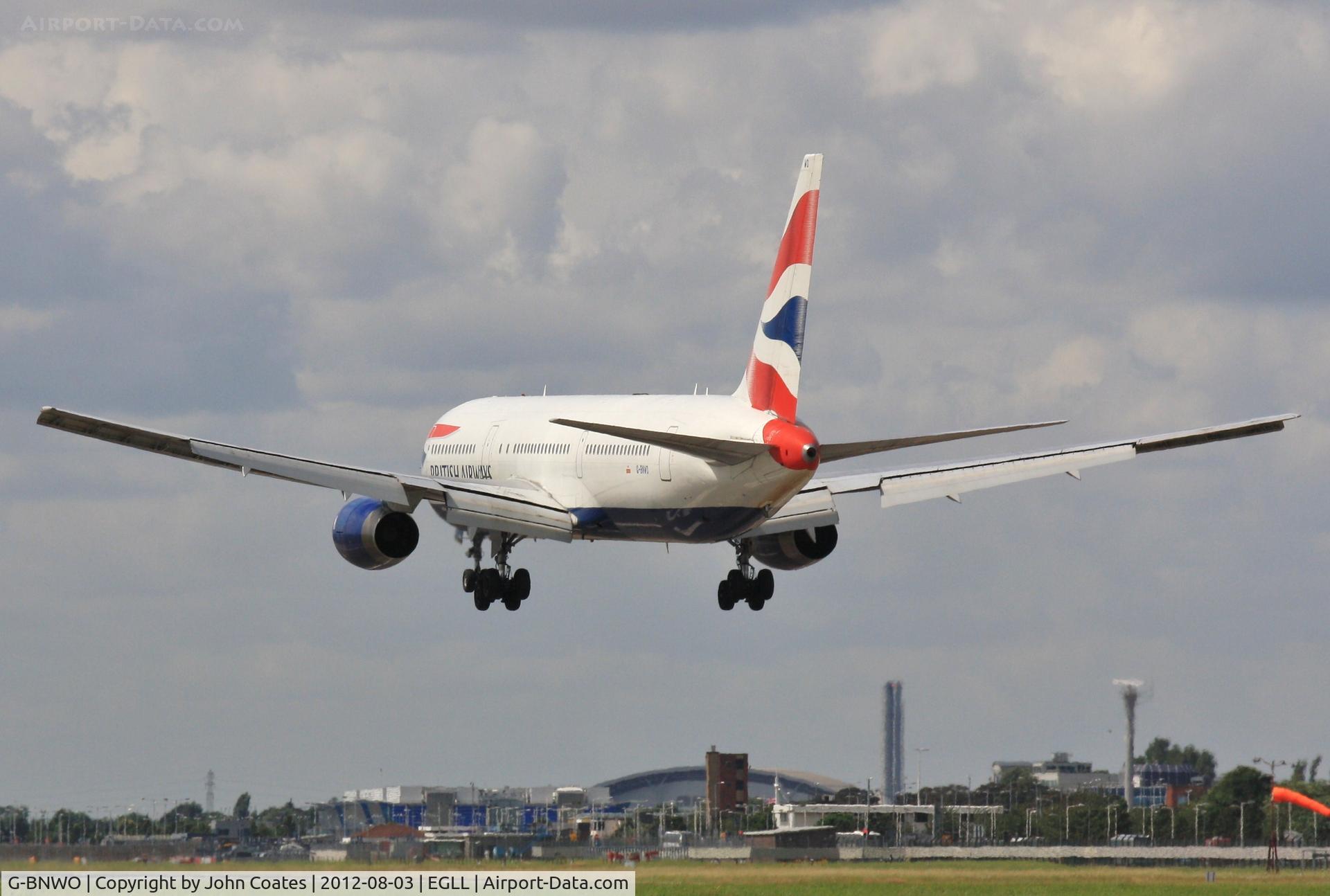 G-BNWO, 1992 Boeing 767-336 C/N 25442, Landing 27R