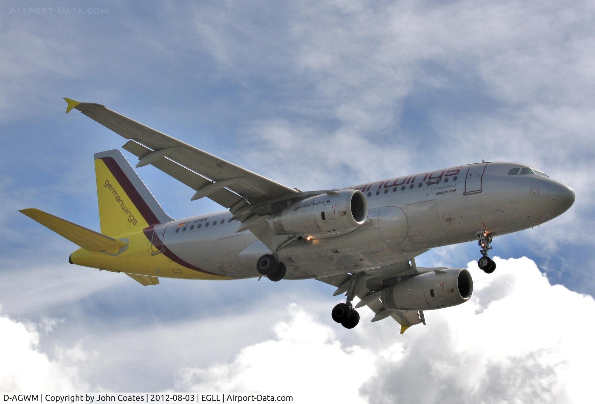 D-AGWM, 2009 Airbus A319-132 C/N 3839, Finals 27R