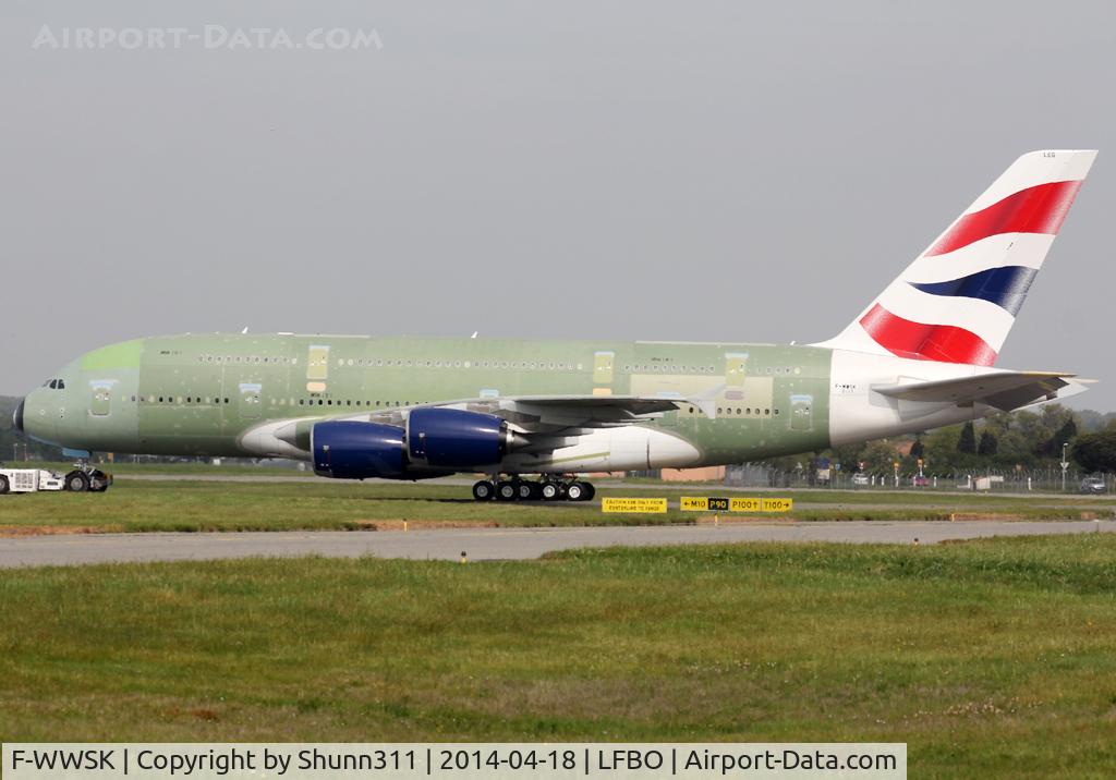 F-WWSK, 2014 Airbus A380-841 C/N 161, C/n 0161 - For British Airways as G-XLEG
