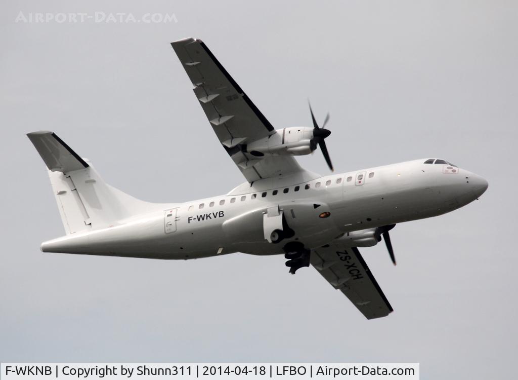 F-WKNB, 1992 ATR 42-320 C/N 333, C/n 333 - Ex. Air India Regional now in all white for test and for a new operator : Solenta Aviation. To be re-rgd as ZS-XCH