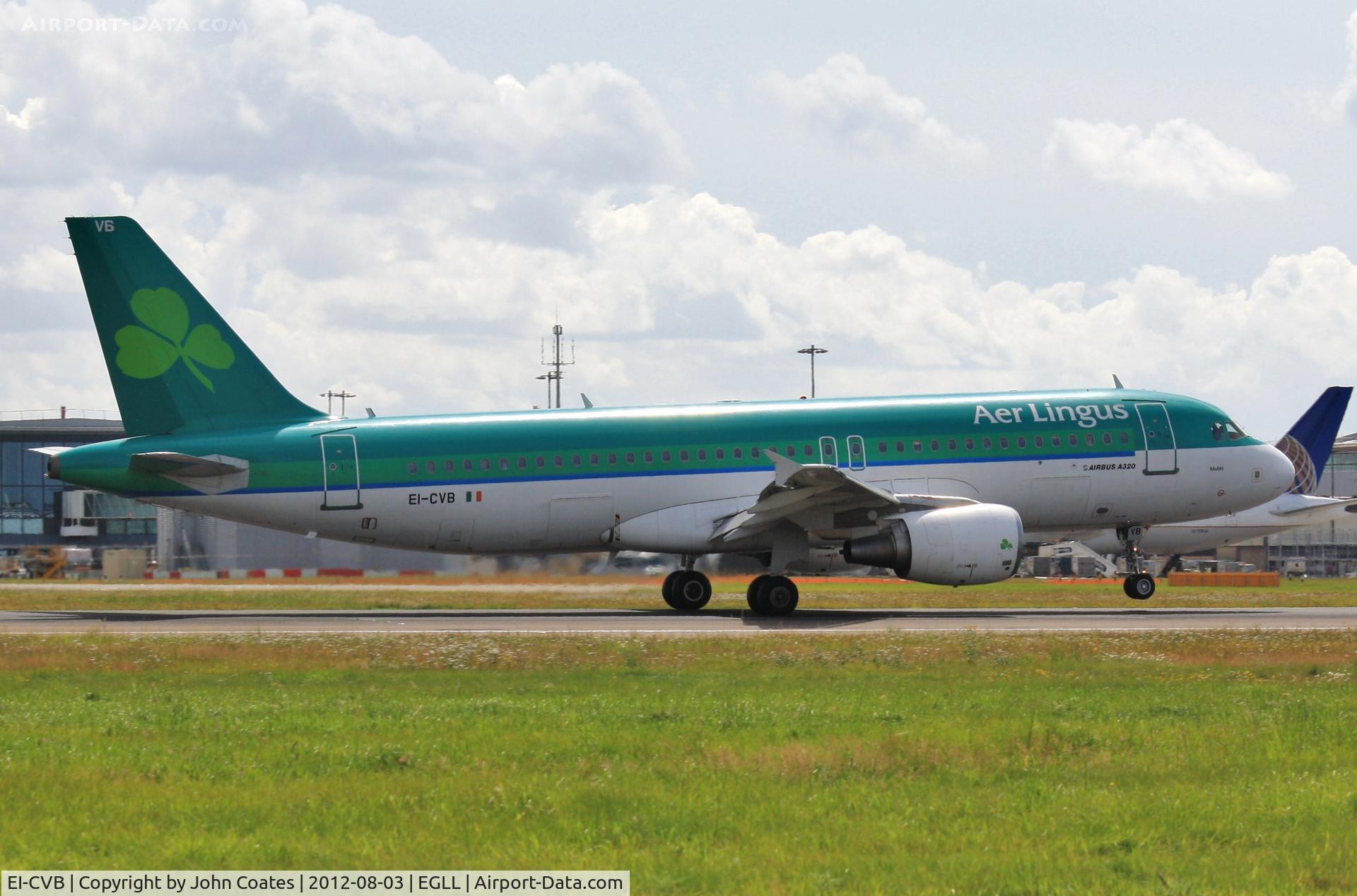 EI-CVB, 2000 Airbus A320-214 C/N 1394, Touchdown
