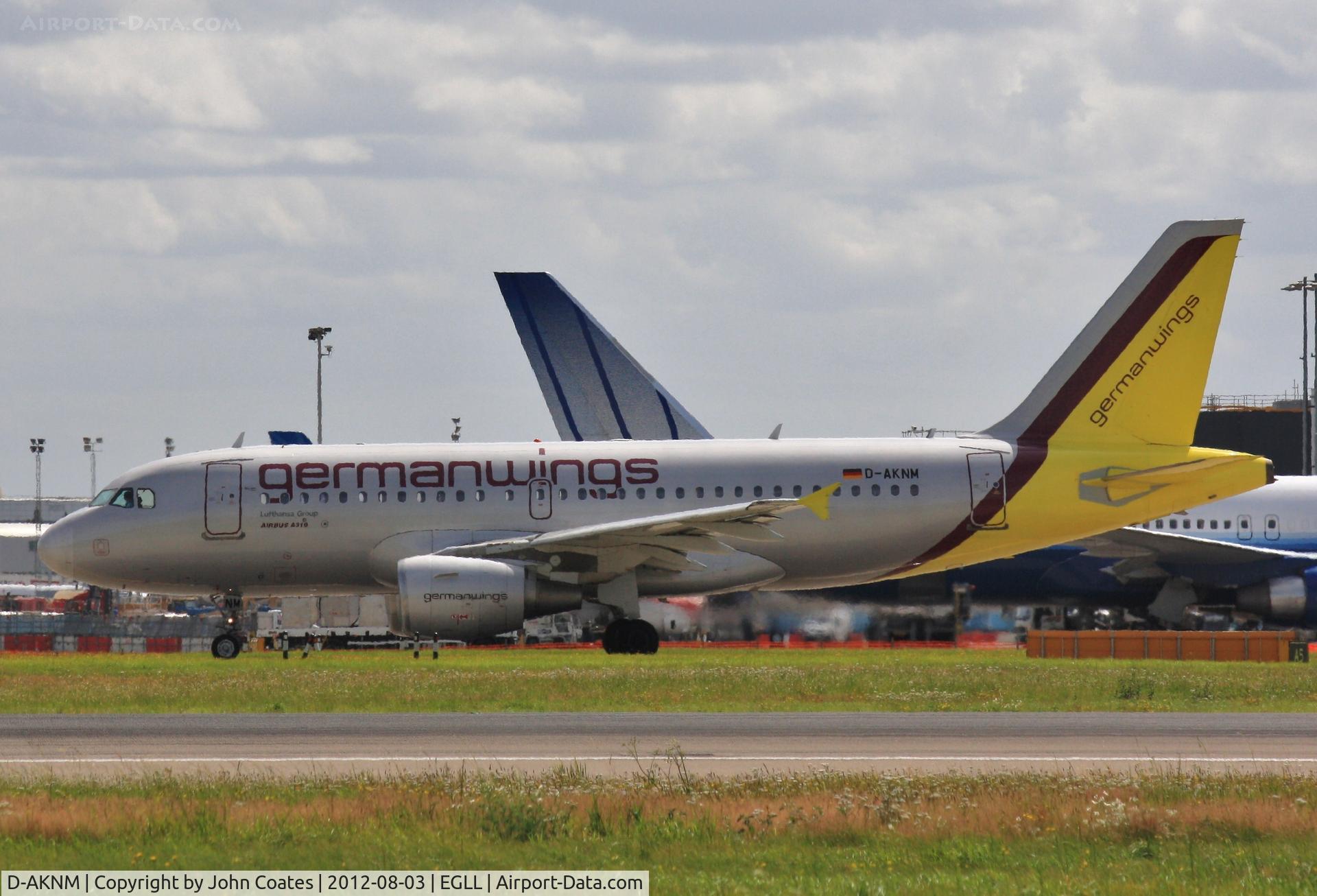 D-AKNM, 1999 Airbus A319-112 C/N 1089, Taxiing