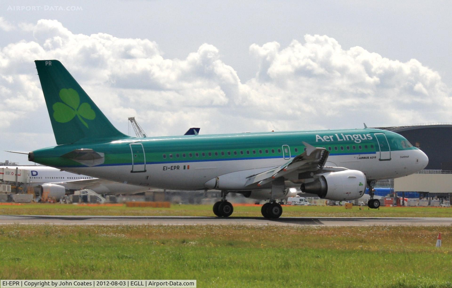 EI-EPR, 2007 Airbus A319-111 C/N 3169, Touchdown