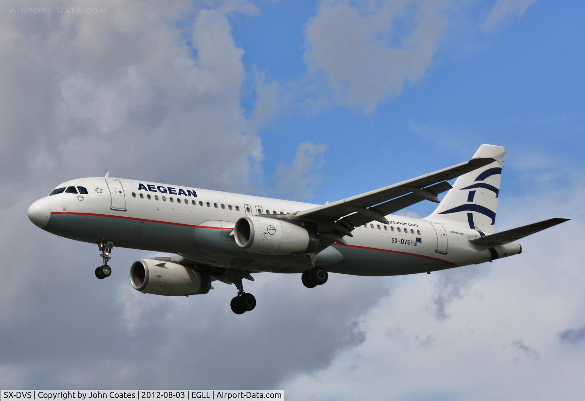 SX-DVS, 2008 Airbus A320-232 C/N 3709, Finals 27L