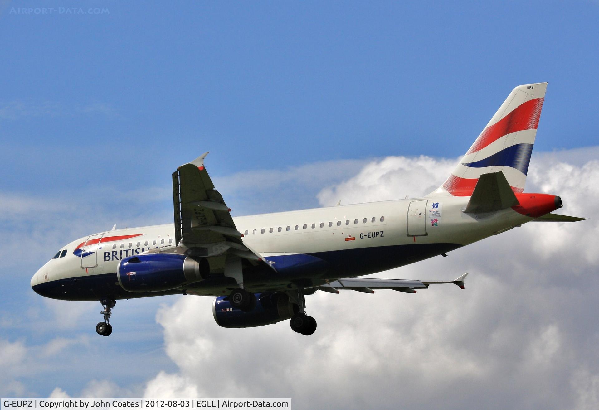 G-EUPZ, 2001 Airbus A319-131 C/N 1510, Finals 27L