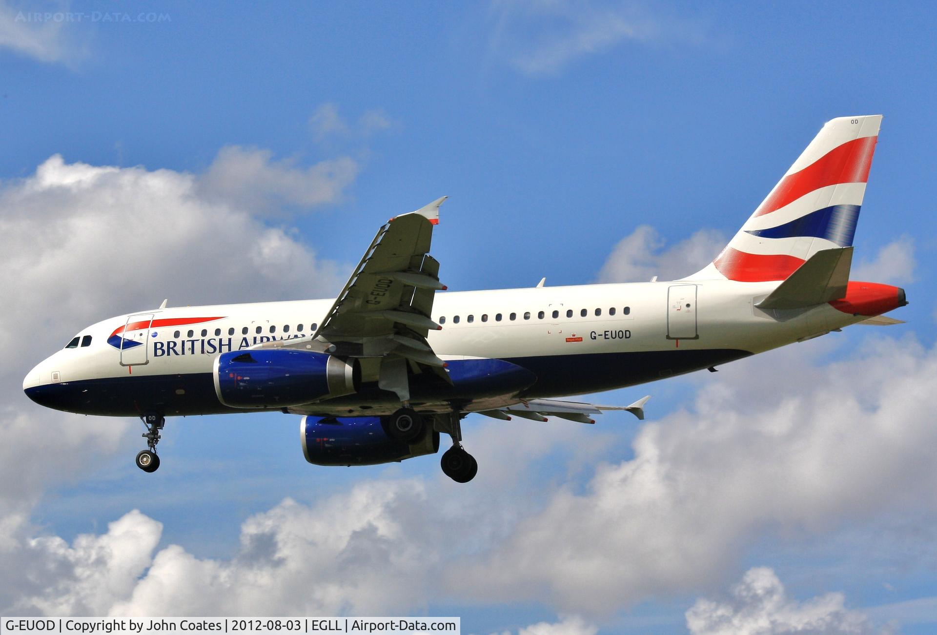 G-EUOD, 2001 Airbus A319-131 C/N 1558, Finals 27L