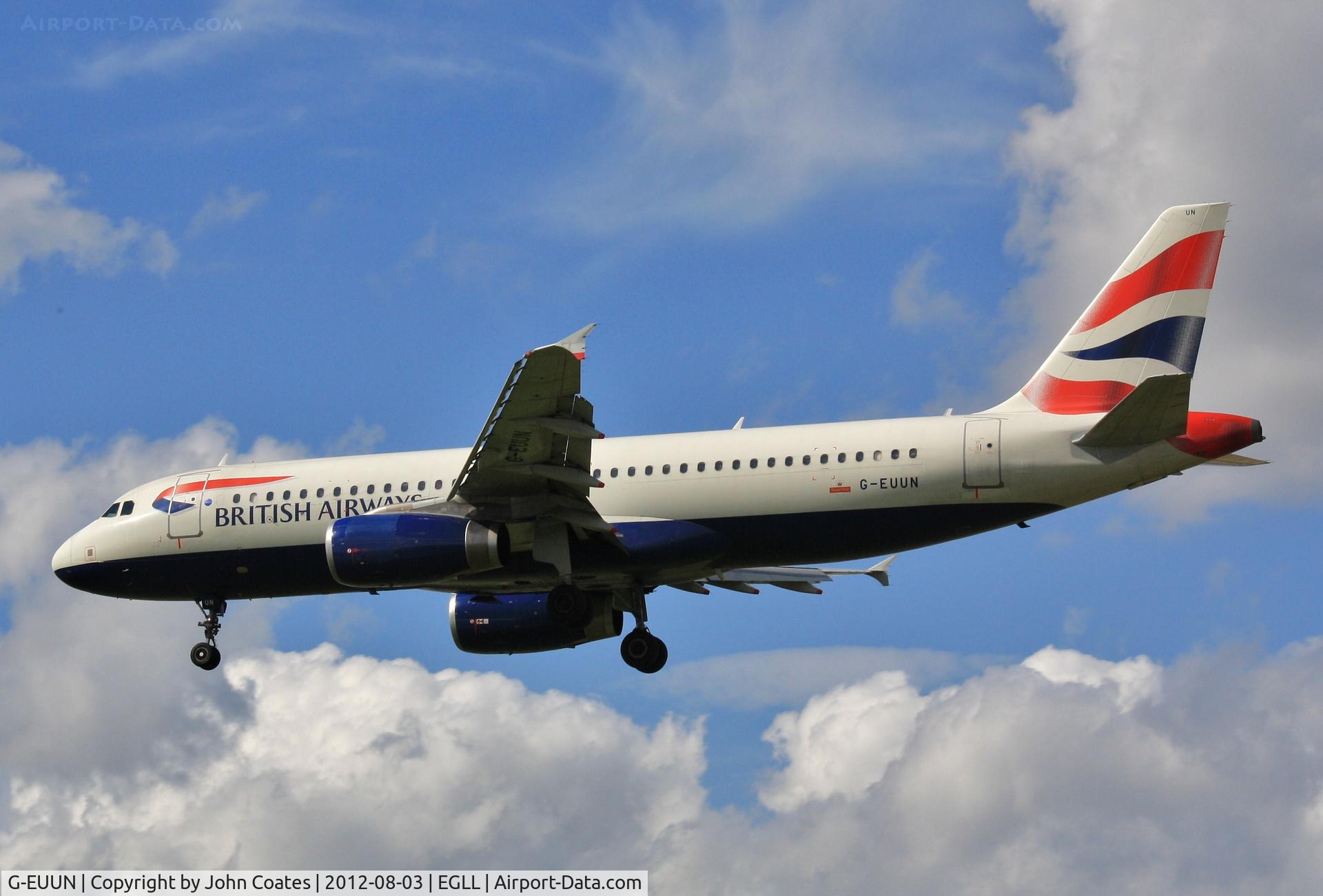 G-EUUN, 2003 Airbus A320-232 C/N 1910, Finals 27L