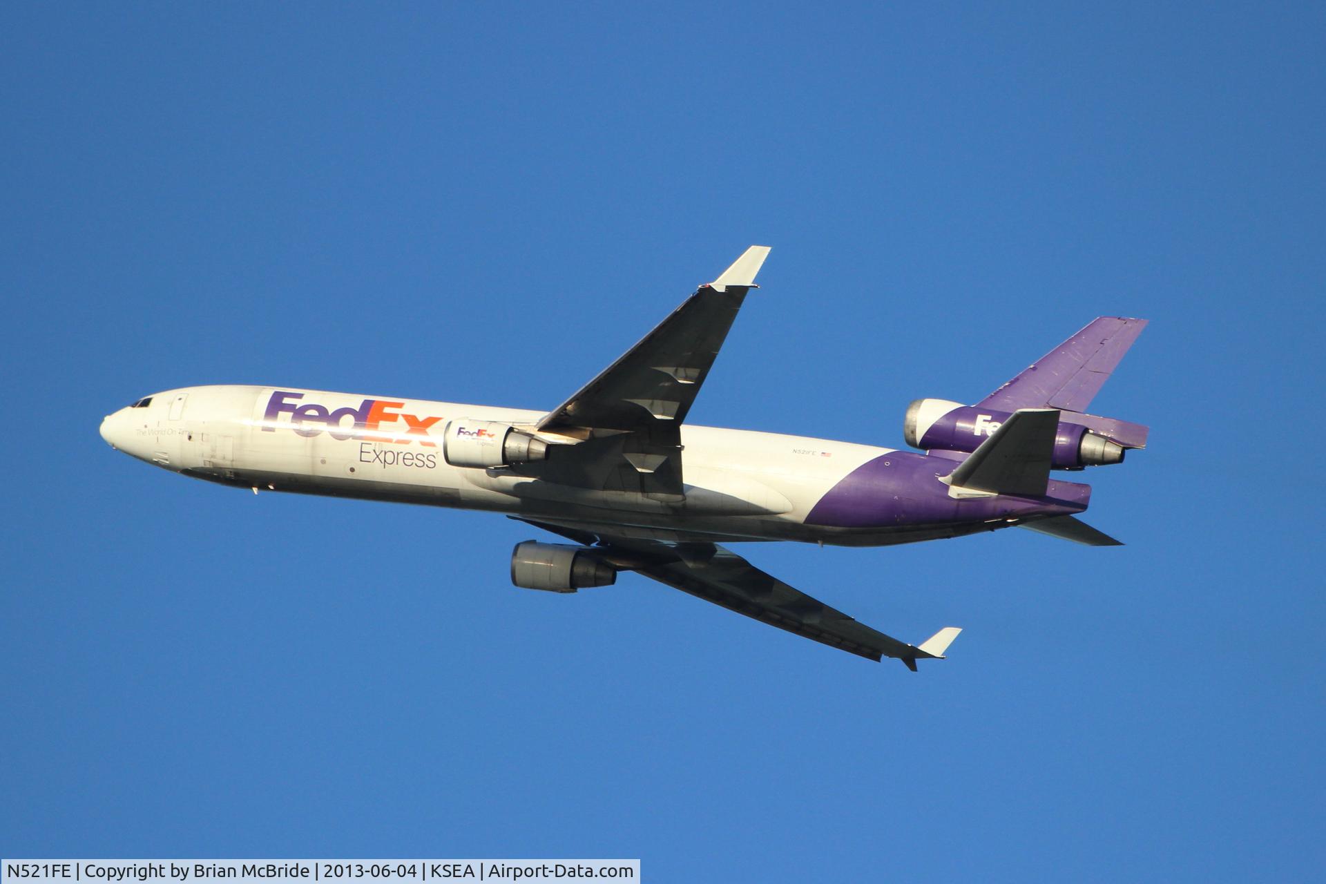 N521FE, 1992 McDonnell Douglas MD-11F C/N 48478, FedEx Express. MD-11F. N521FE cn 48478 514. Seattle Tacoma - International (SEA KSEA). Image © Brian McBride. 04 June 2013