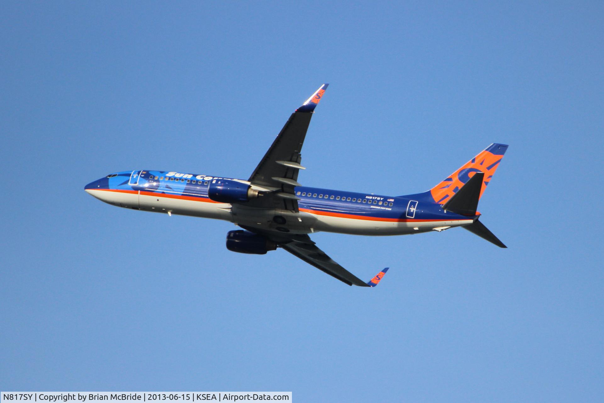 N817SY, 2001 Boeing 737-8K2 C/N 30392, Sun Country Airlines. 737-8K2. N817SY 817 cn 30392 833. Seattle Tacoma - International (SEA KSEA). Image © Brian McBride. 15 June 2013