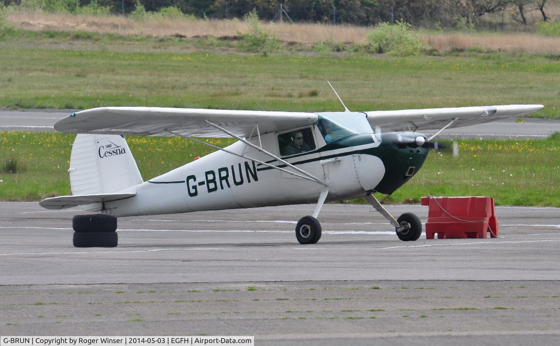 G-BRUN, 1946 Cessna 120 C/N 9294, Visiting Cessna 120. Formerly G-BRDH, N72127 and NC72127.