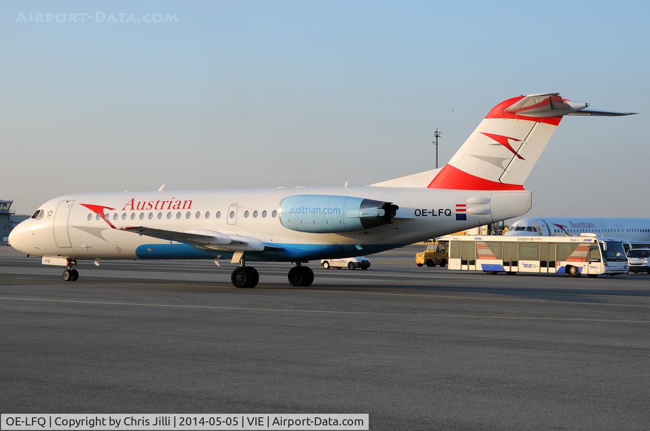 OE-LFQ, 1996 Fokker 70 (F-28-0070) C/N 11568, Austrian Airlines