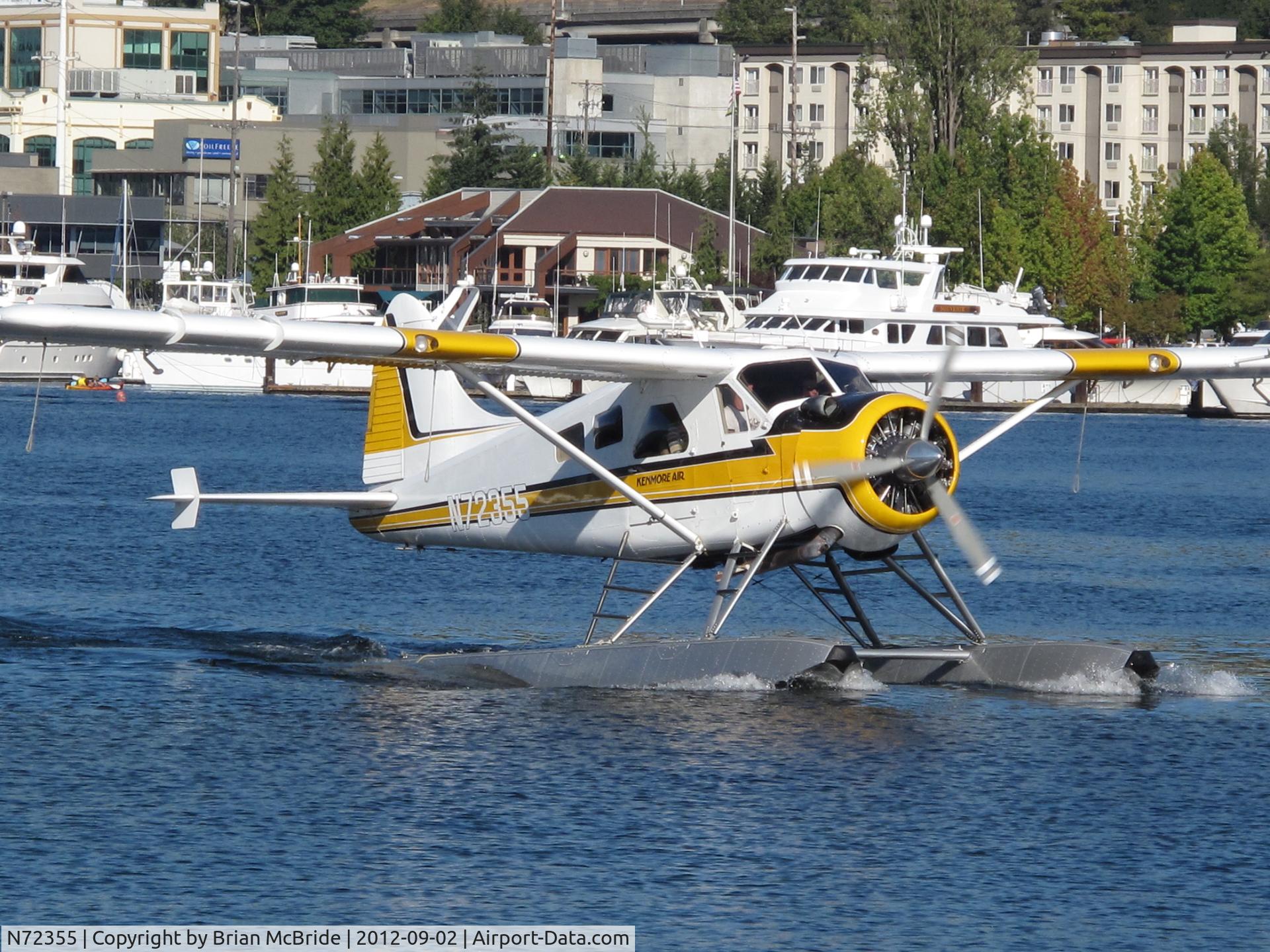 N72355, 1957 De Havilland Canada U-6A Beaver C/N 1164, Kenmore Air. De Havilland Canada DHC-2 Beaver. N72355 cn 1164. Seattle-Kenmore Air Harbor (Lake Union) Seaplane (LKE W55). Image © Brian McBride. 02 September 2012