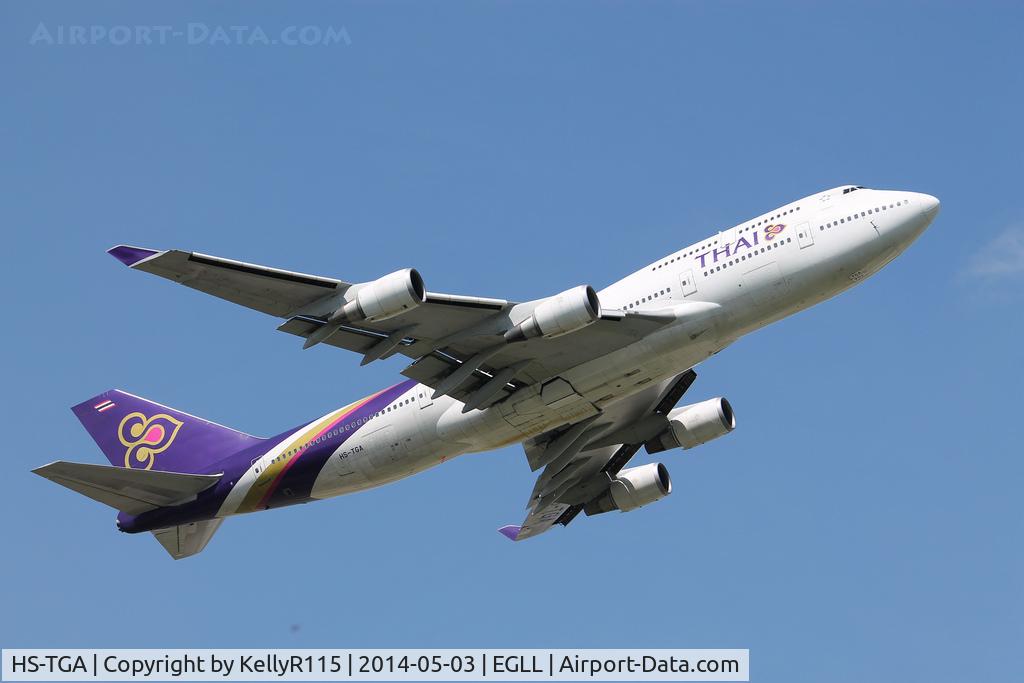 HS-TGA, 2001 Boeing 747-4D7 C/N 32369, London Heathrow - Thai Airways International