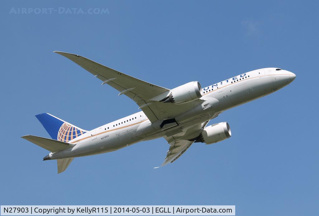 N27903, 2012 Boeing 787-8 Dreamliner C/N 34823, London Heathrow - United Airlines