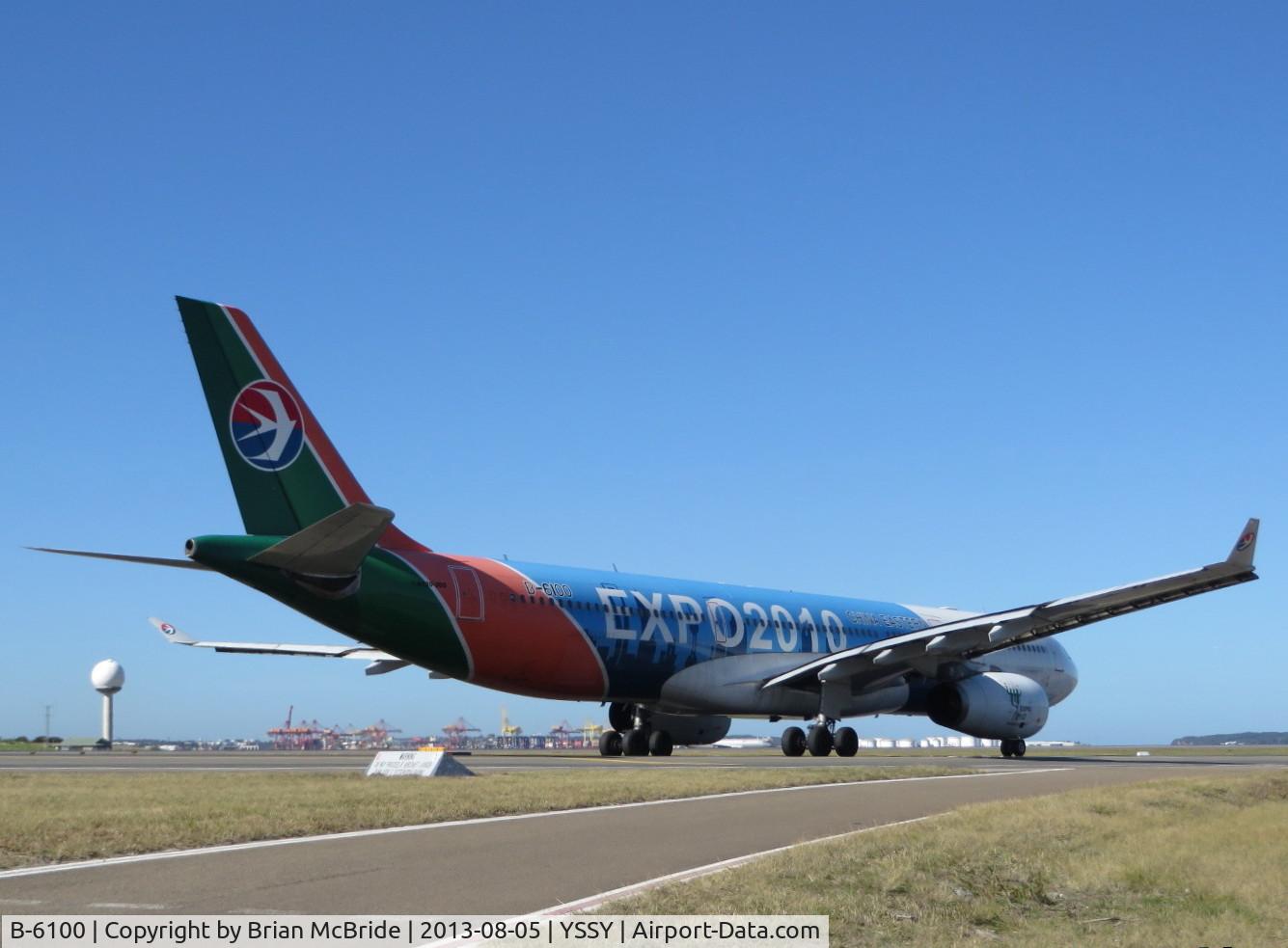 B-6100, 2008 Airbus A330-343E C/N 928, China Eastern Airlines. A330-343E. B-6100 cn 928. Sydney - Kingsford Smith International (Mascot) (SYD YSSY). Image © Brian McBride. 05 August 2013