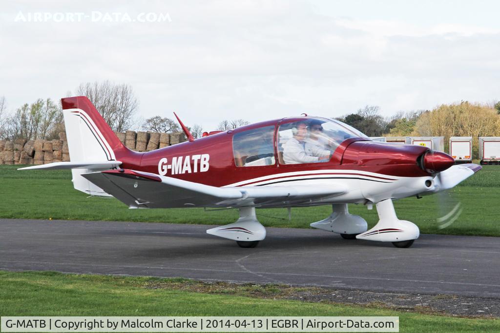 G-MATB, 1972 Robin DR-400-160 Chevalier C/N 735, Robin DR-400-160 Chevalier at The Real Aeroplane Club's Early Bird Fly-In, Breighton Airfield, April 2014.