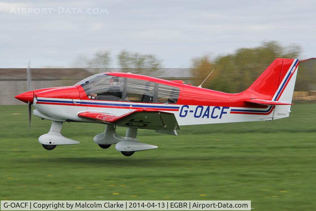 G-OACF, 2003 Robin DR-400-180 Regent Regent C/N 2534, Robin DR-400-180 Regent at The Real Aeroplane Club's Early Bird Fly-In, Breighton Airfield, April 2014.