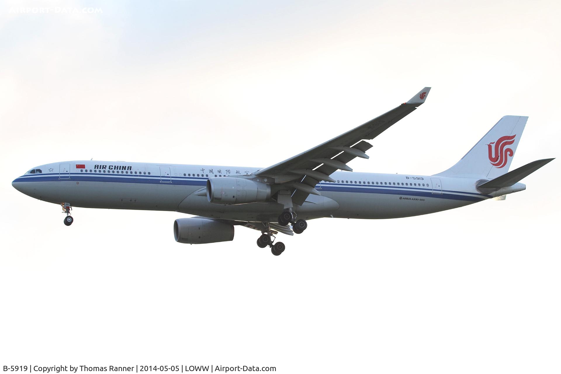 B-5919, 2013 Airbus A330-343X C/N 1413, Air China A330