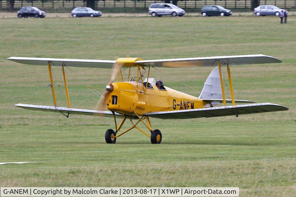 G-ANEM, 1940 De Havilland DH-82A Tiger Moth II C/N 82943, De Havilland DH-82A Tiger Moth II at The De Havilland Moth Club's 28th International Moth Rally at Woburn Abbey. August 2013.