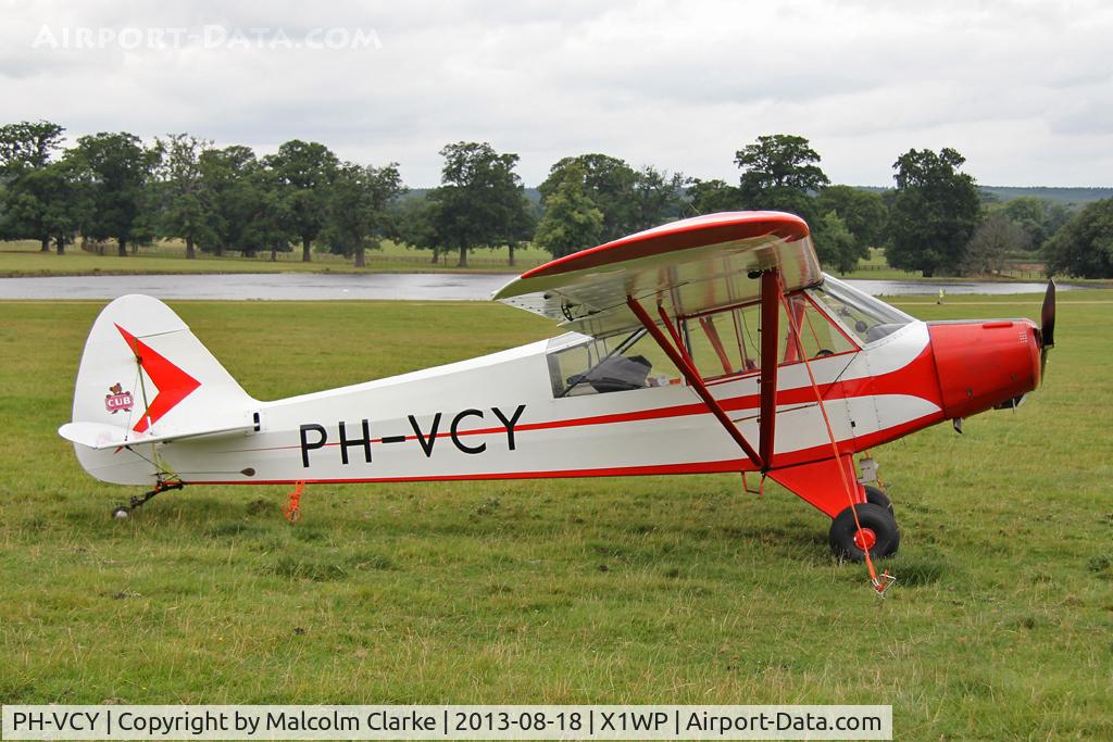 PH-VCY, 1954 Piper L-21B Super Cub (PA-18-135) C/N 18-3601, Piper PA-18-95 Super Cub at The De Havilland Moth Club's 28th International Moth Rally at Woburn Abbey. August 2013.
