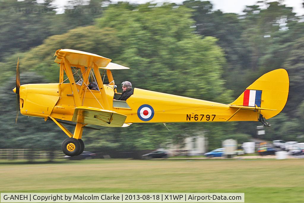 G-ANEH, 1939 De Havilland DH-82A Tiger Moth II C/N 82067, De Havilland DH-82A Tiger Moth II at The De Havilland Moth Club's 28th International Moth Rally at Woburn Abbey. August 2013.