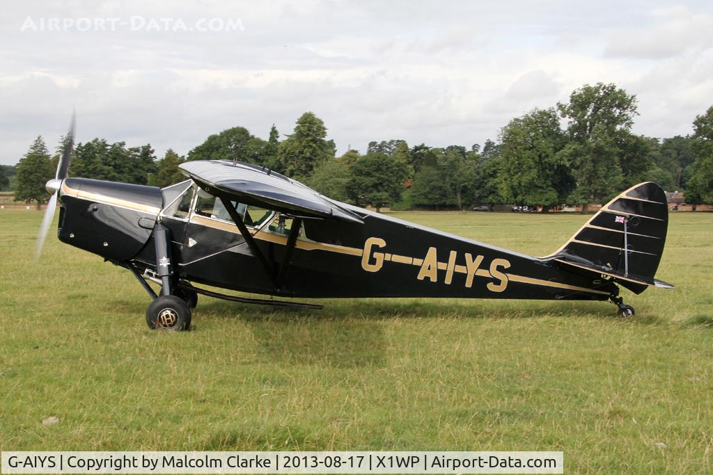 G-AIYS, 1934 De Havilland DH.85 Leopard Moth C/N 7089, De Havilland DH-85 Leopard Moth at The De Havilland Moth Club's 28th International Moth Rally at Woburn Abbey. August 2013.