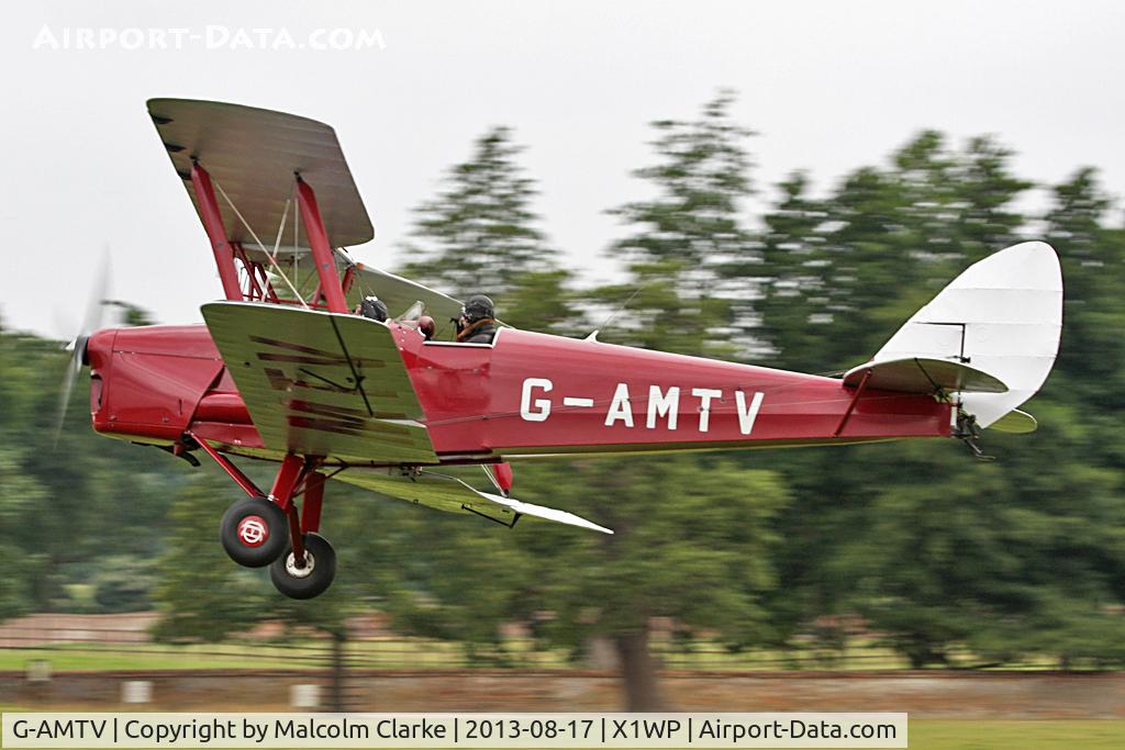 G-AMTV, 1935 De Havilland DH-82A Tiger Moth II C/N 3858, De Havilland DH-82A Tiger Moth II at The De Havilland Moth Club's 28th International Moth Rally at Woburn Abbey. August 2013.