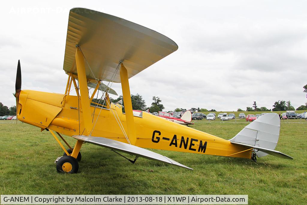 G-ANEM, 1940 De Havilland DH-82A Tiger Moth II C/N 82943, De Havilland DH-82A Tiger Moth II at The De Havilland Moth Club's 28th International Moth Rally at Woburn Abbey. August 2013.