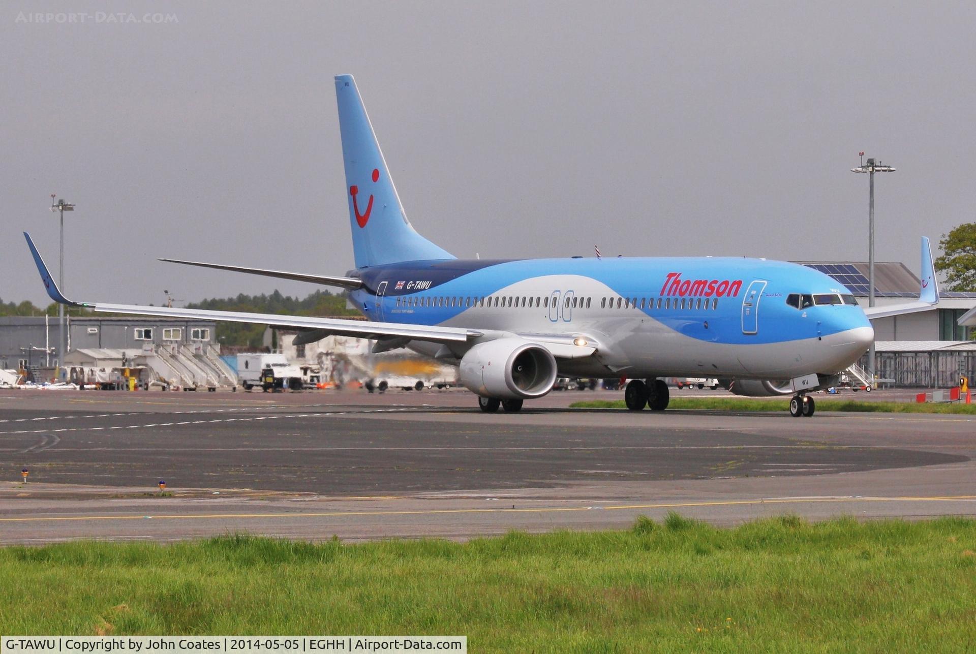 G-TAWU, 2014 Boeing 737-8K5 C/N 37263, Newest addition to fleet taxiing