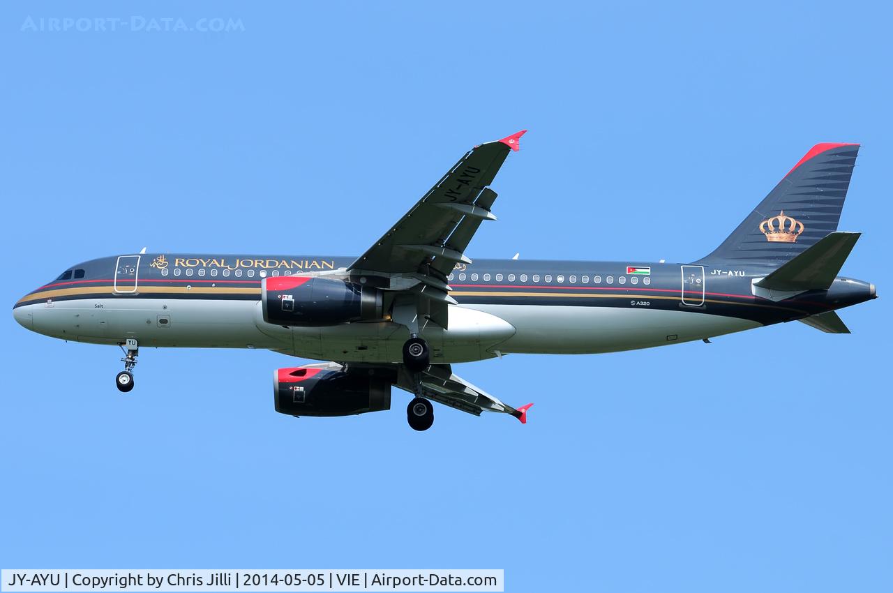 JY-AYU, 2012 Airbus A320-232 C/N 5128, Royal Jordanian