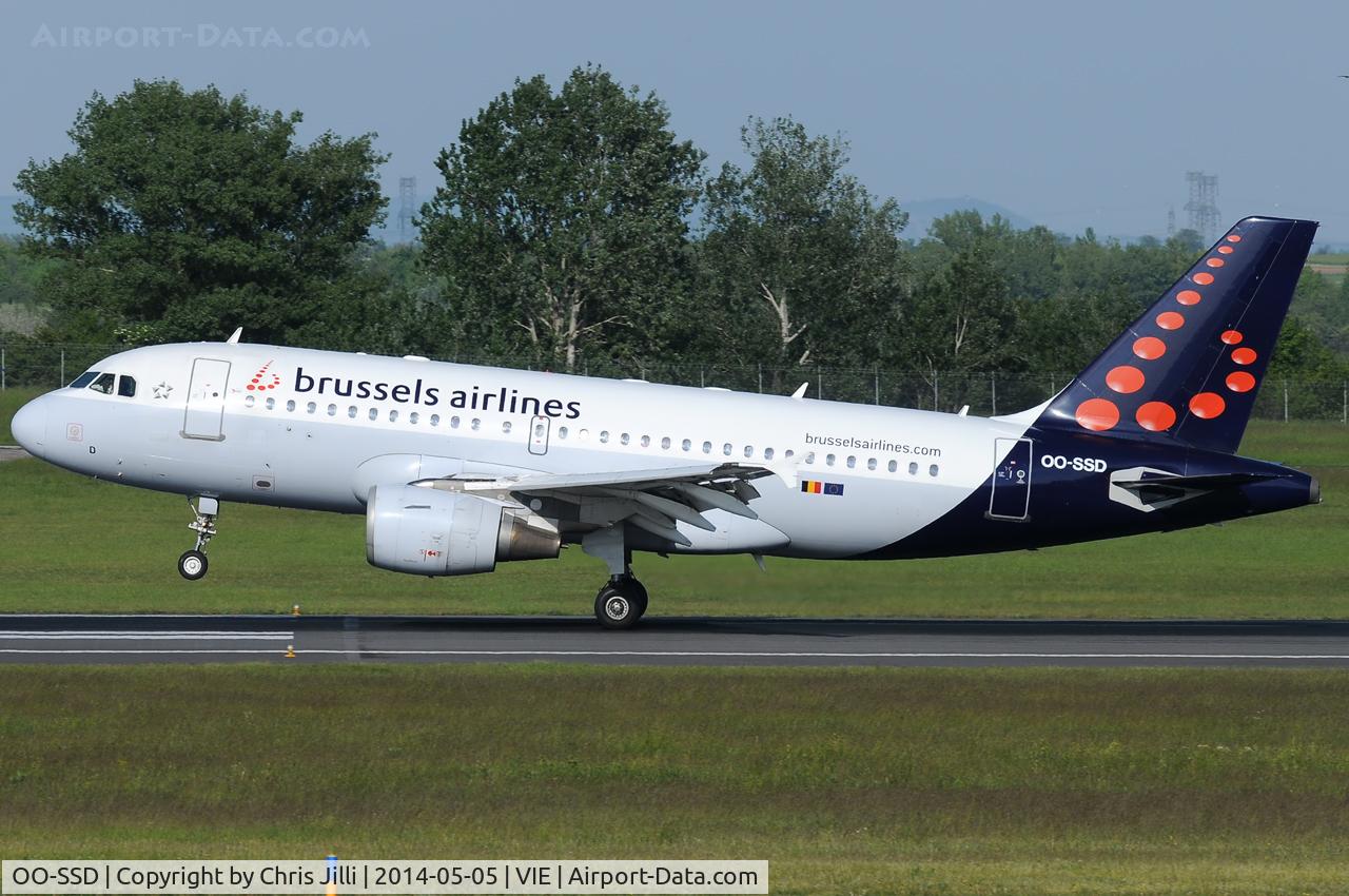 OO-SSD, 1999 Airbus A319-112 C/N 1102, Brussels Airlines