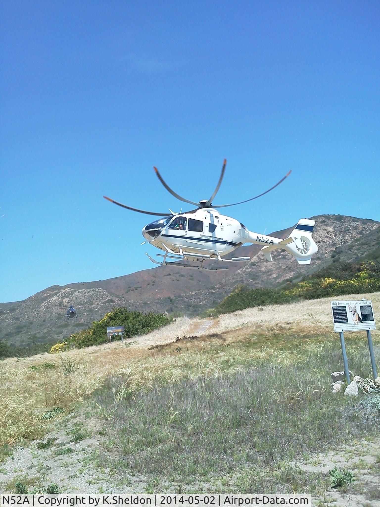 N52A, 1998 Eurocopter EC-135T-1 C/N 0074, Coches Prietos Anchorage, Santa Cruz Island, CA