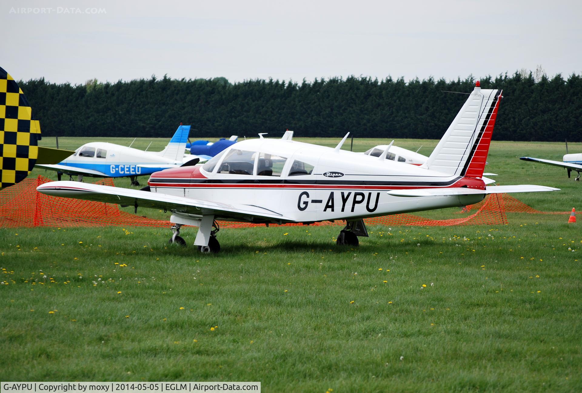 G-AYPU, 1970 Piper PA-28R-200 Cherokee Arrow C/N 28R-7135005, Cherokee Arrow at White Waltham.