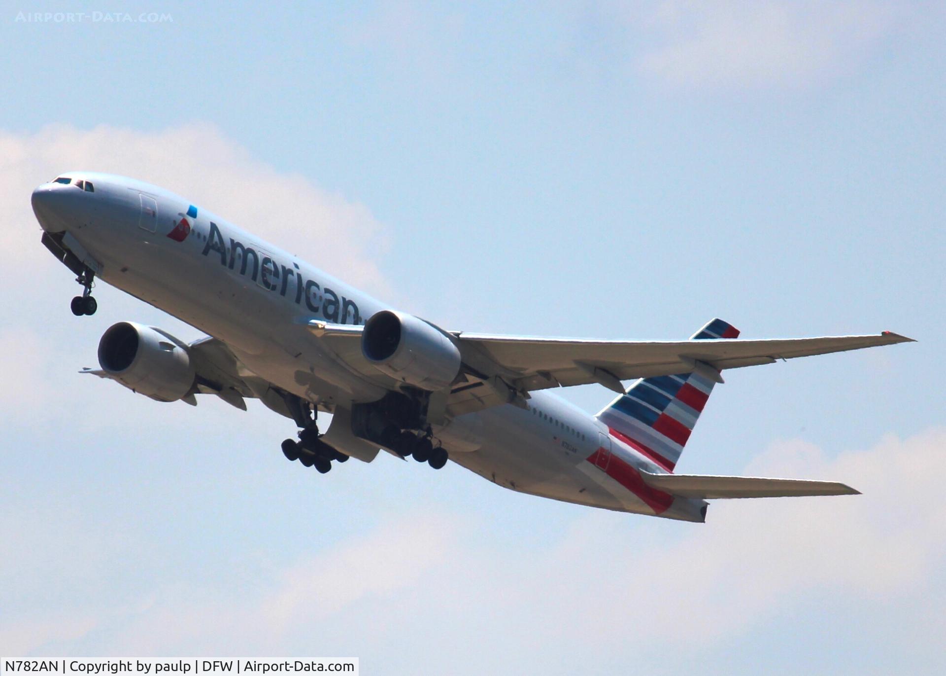 N782AN, 2000 Boeing 777-223 C/N 30003, At DFW.
