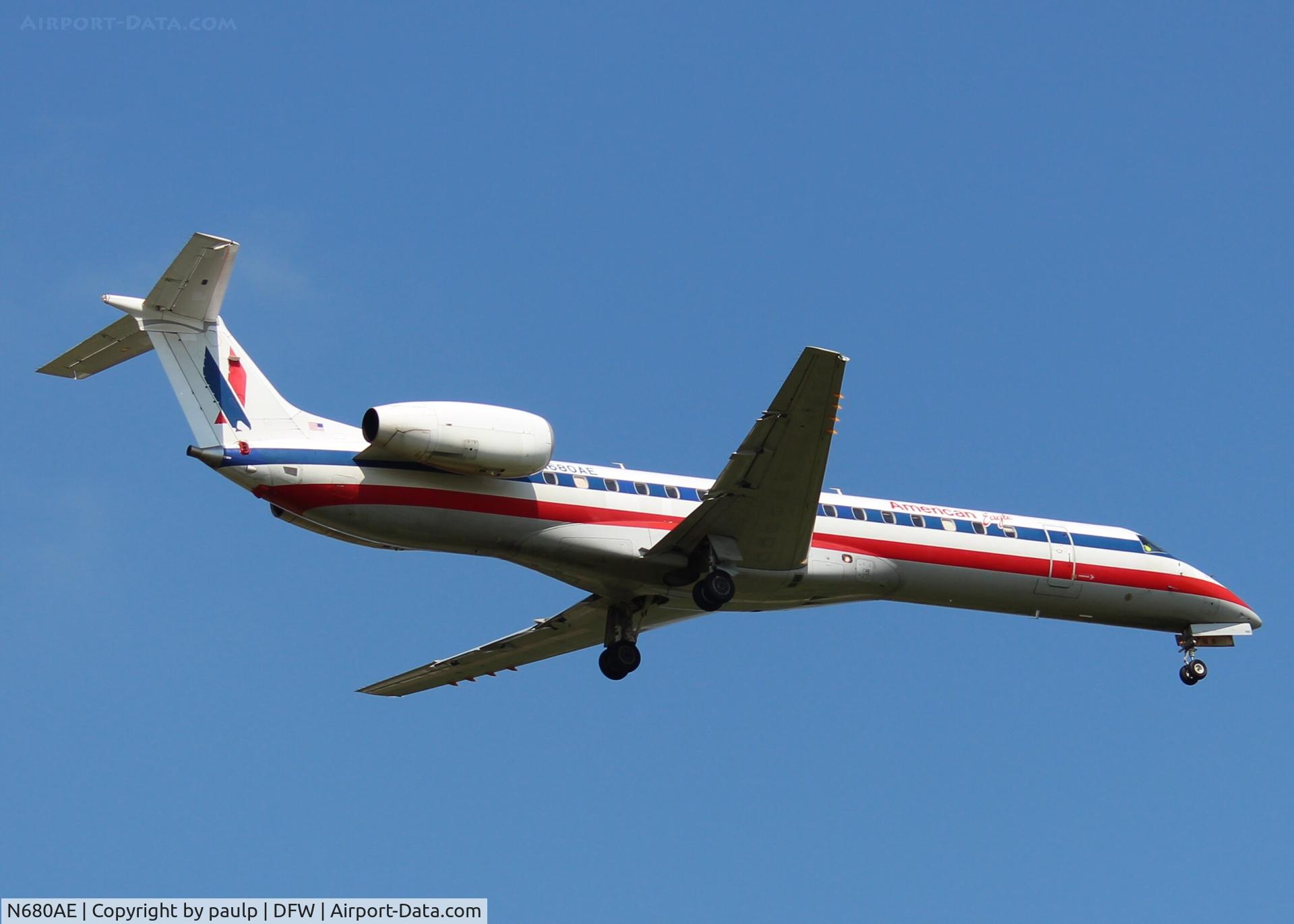 N680AE, 2004 Embraer ERJ-145LR (EMB-145LR) C/N 14500820, At DFW.