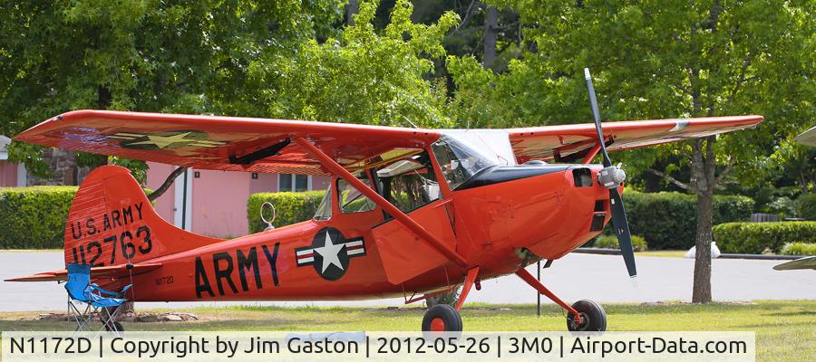 N1172D, 1953 Cessna 305A C/N 23220C, Having at the fly-in, love the Ozarks and Gaston's. Cessna 305A?