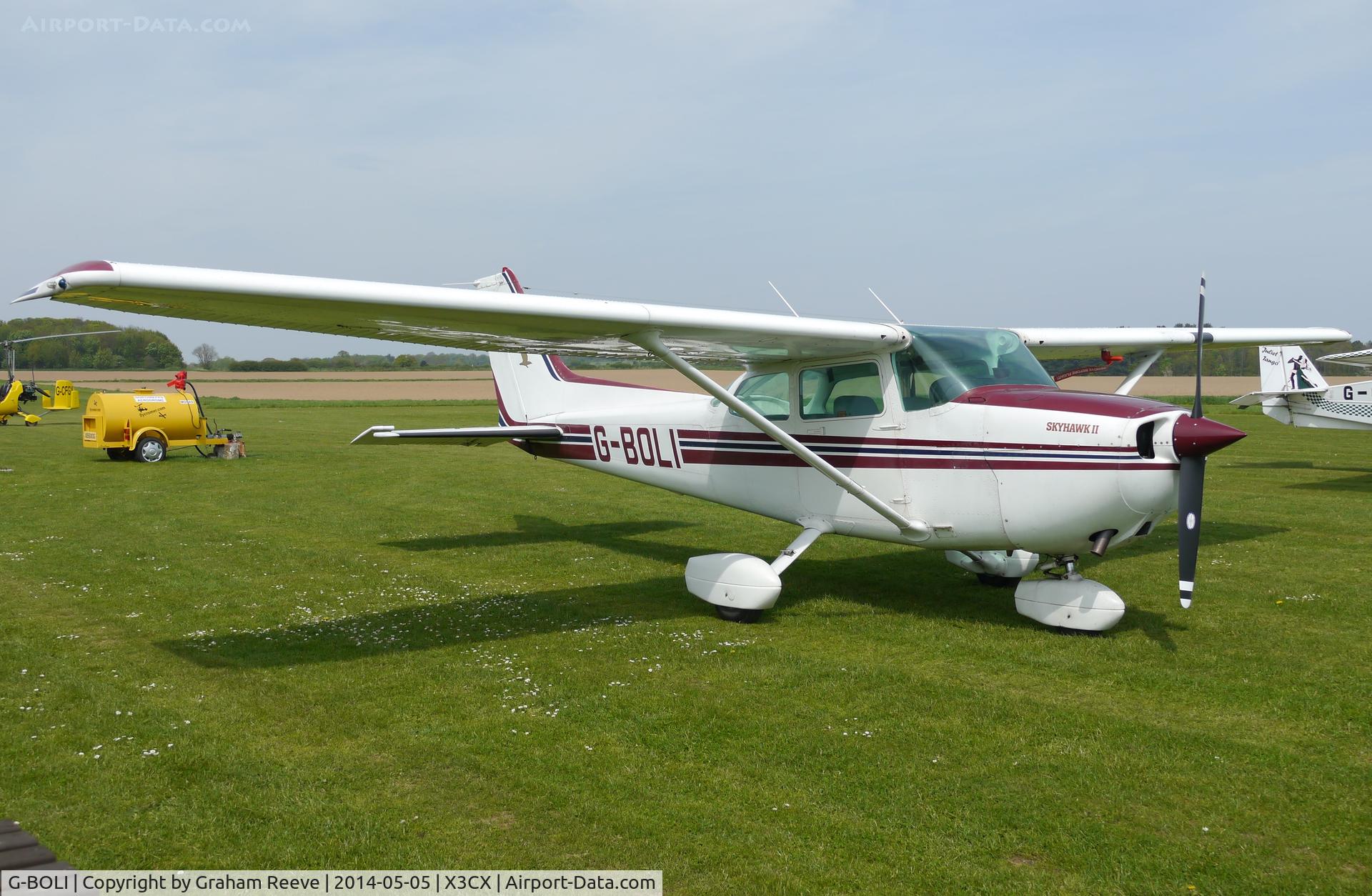 G-BOLI, 1981 Cessna 172P C/N 172-75484, Parked at Northrepps.