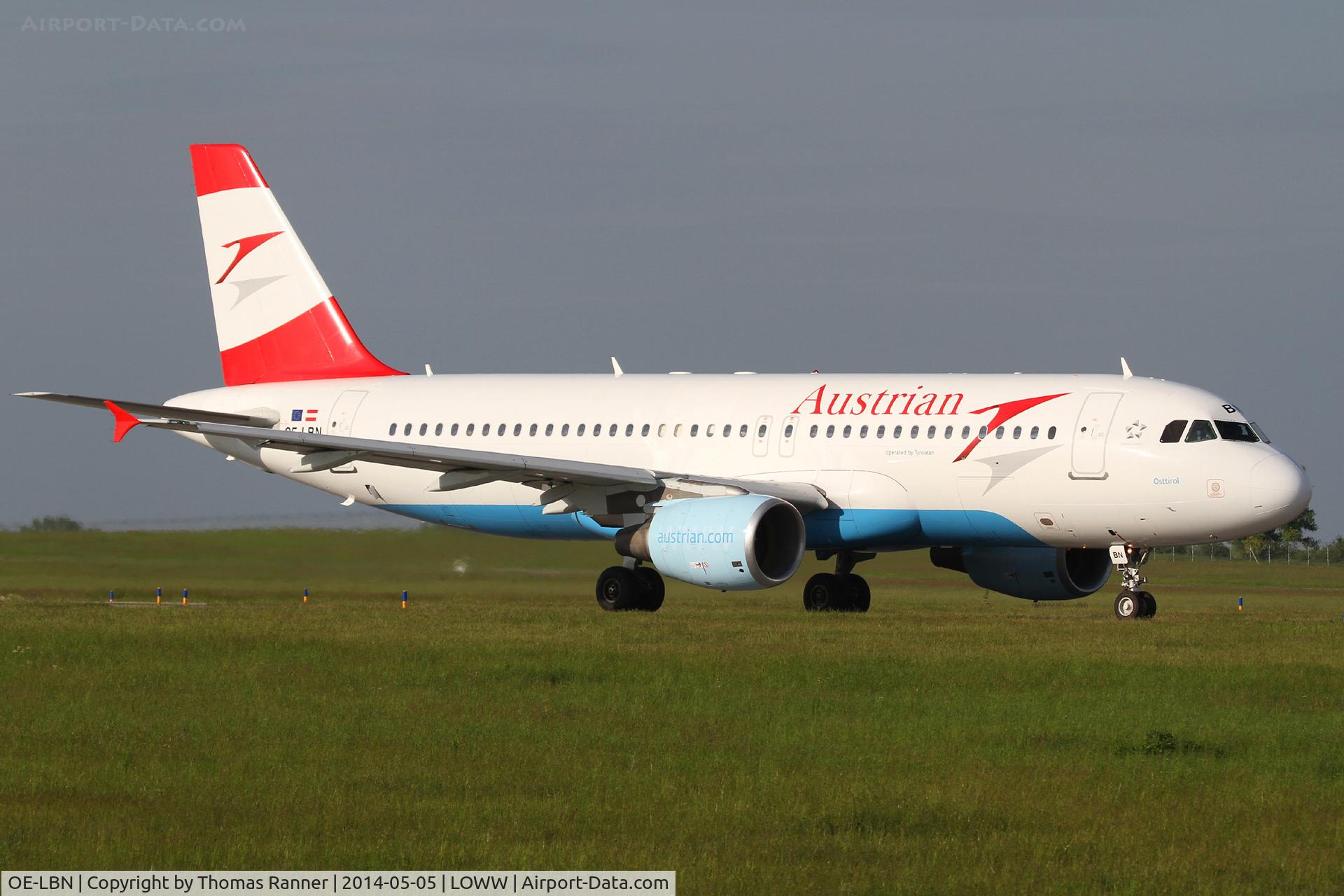 OE-LBN, 1997 Airbus A320-214 C/N 768, Austrian A320