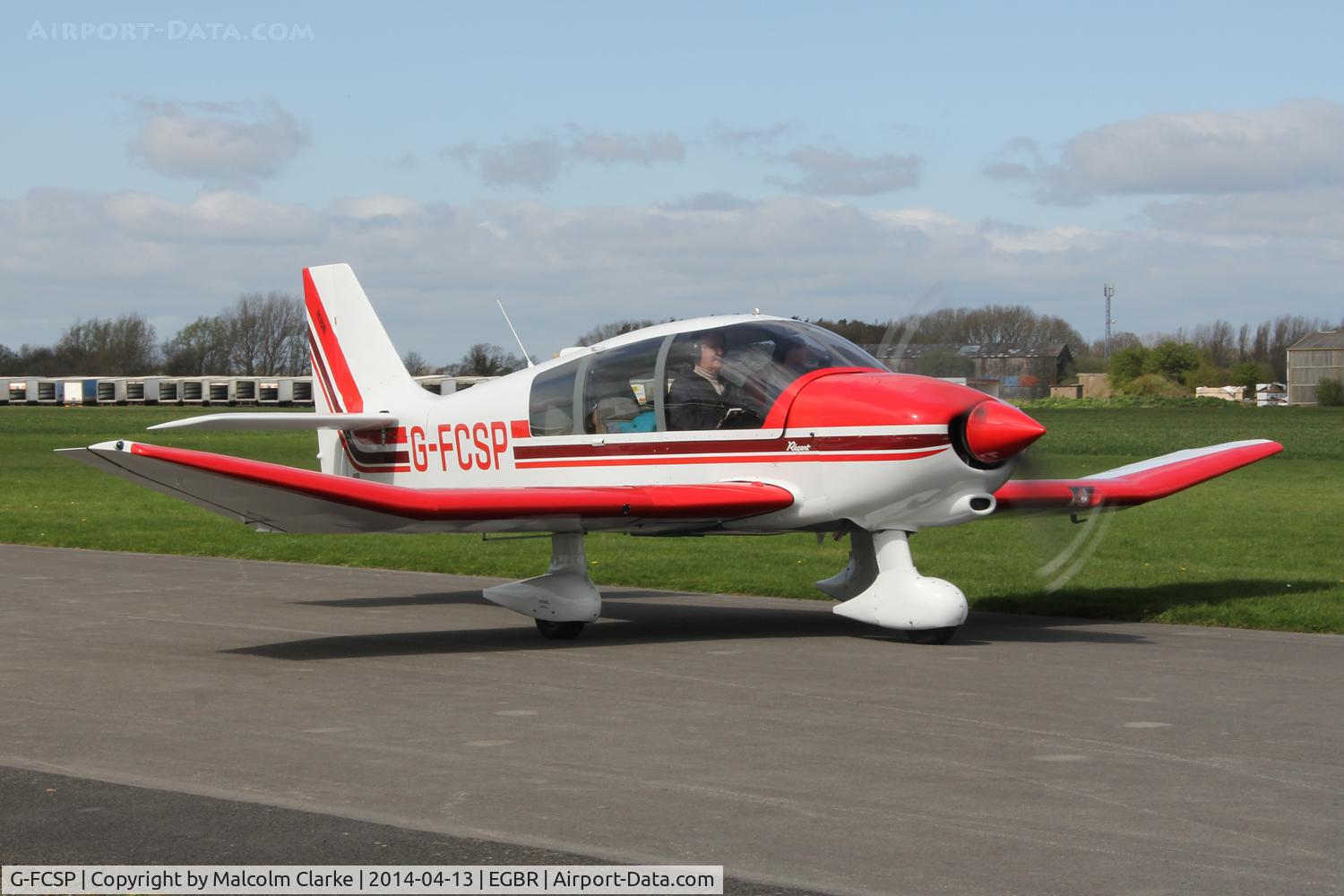 G-FCSP, 1990 Robin DR-400-180 Regent Regent C/N 2022, Robin DR-400-180 Regent at The Real Aeroplane Club's Early Bird Fly-In, Breighton Airfield, April 2014.