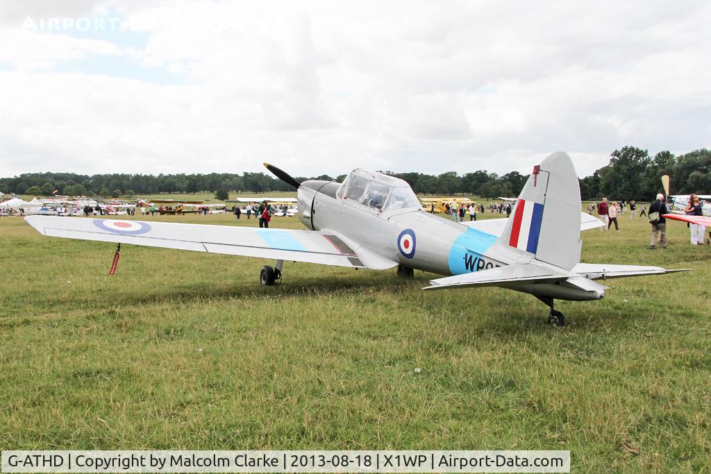 G-ATHD, 1953 De Havilland DHC-1 Chipmunk T.10 C/N C1/0837, De Havilland DHC-1 Chipmunk Mk22 at The De Havilland Moth Club's 28th International Moth Rally at Woburn Abbey. August 2013.