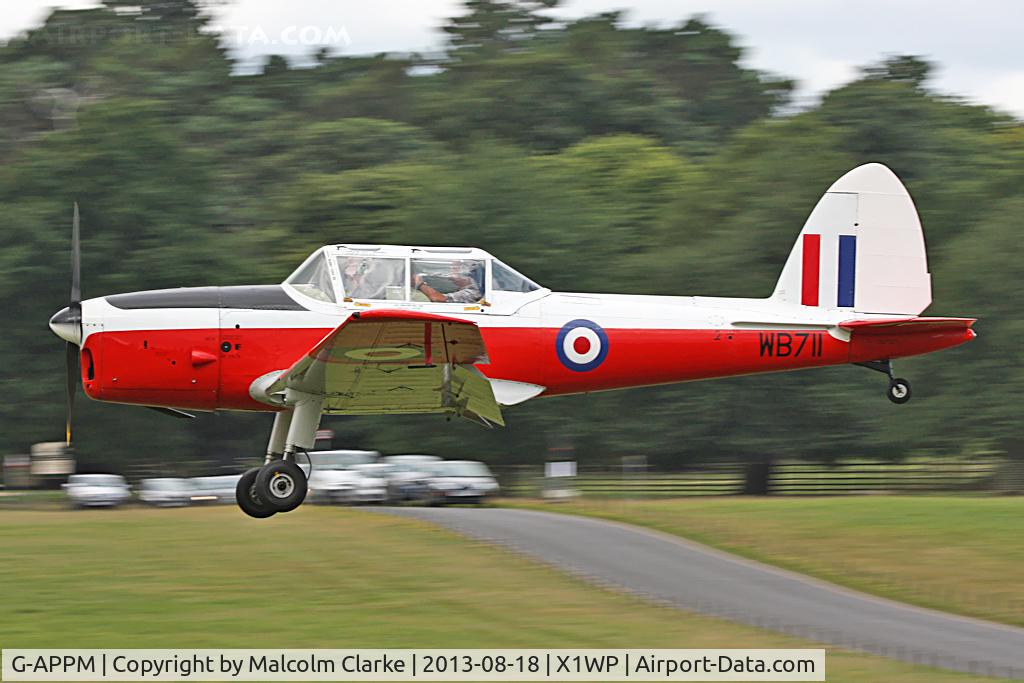 G-APPM, 1950 De Havilland DHC-1 Chipmunk 22 C/N C1/0159, De Havilland DHC-1 Chipmunk Mk22 at The De Havilland Moth Club's 28th International Moth Rally at Woburn Abbey. August 2013.