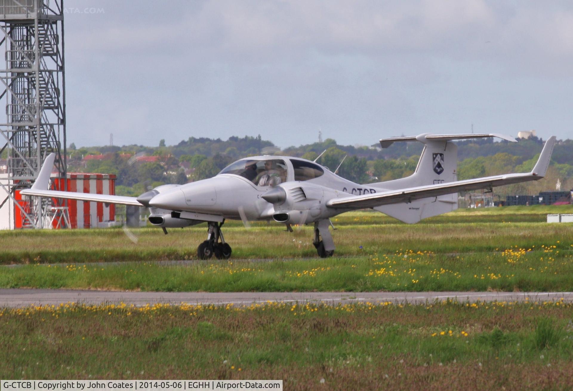 G-CTCB, 2005 Diamond DA-42 Twin Star C/N 42.083, Taxiing home