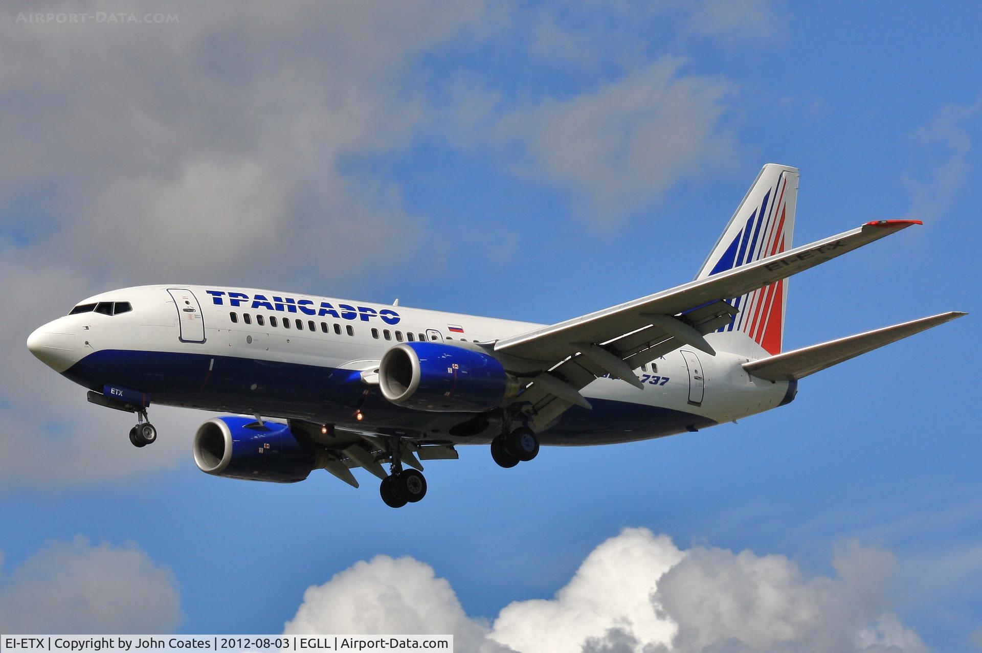 EI-ETX, 2005 Boeing 737-7Q8 C/N 29359, Approach 27L