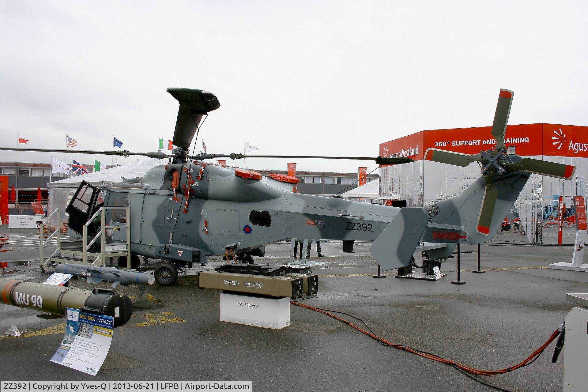 ZZ392, AgustaWestland AW-159 Wildcat AH.1 C/N 490, Agusta-Westland AW-159 Wildcat AH.1, Static display, Paris-Le Bourget Air Show 2013