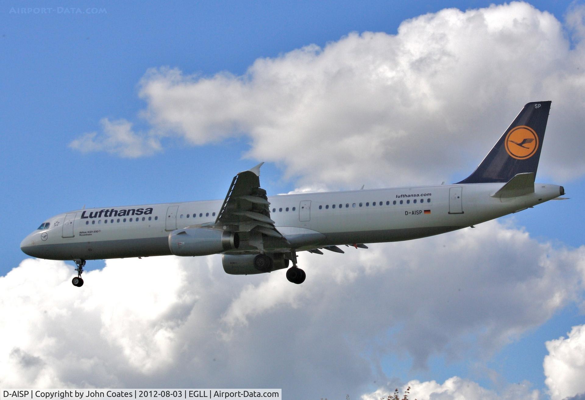 D-AISP, 2009 Airbus A321-231 C/N 3864, Finals 27L